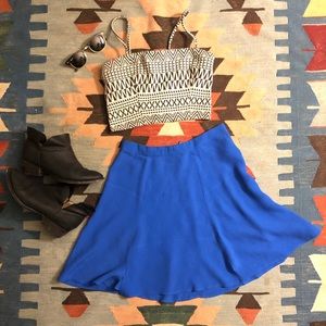 reformation skirt, blue